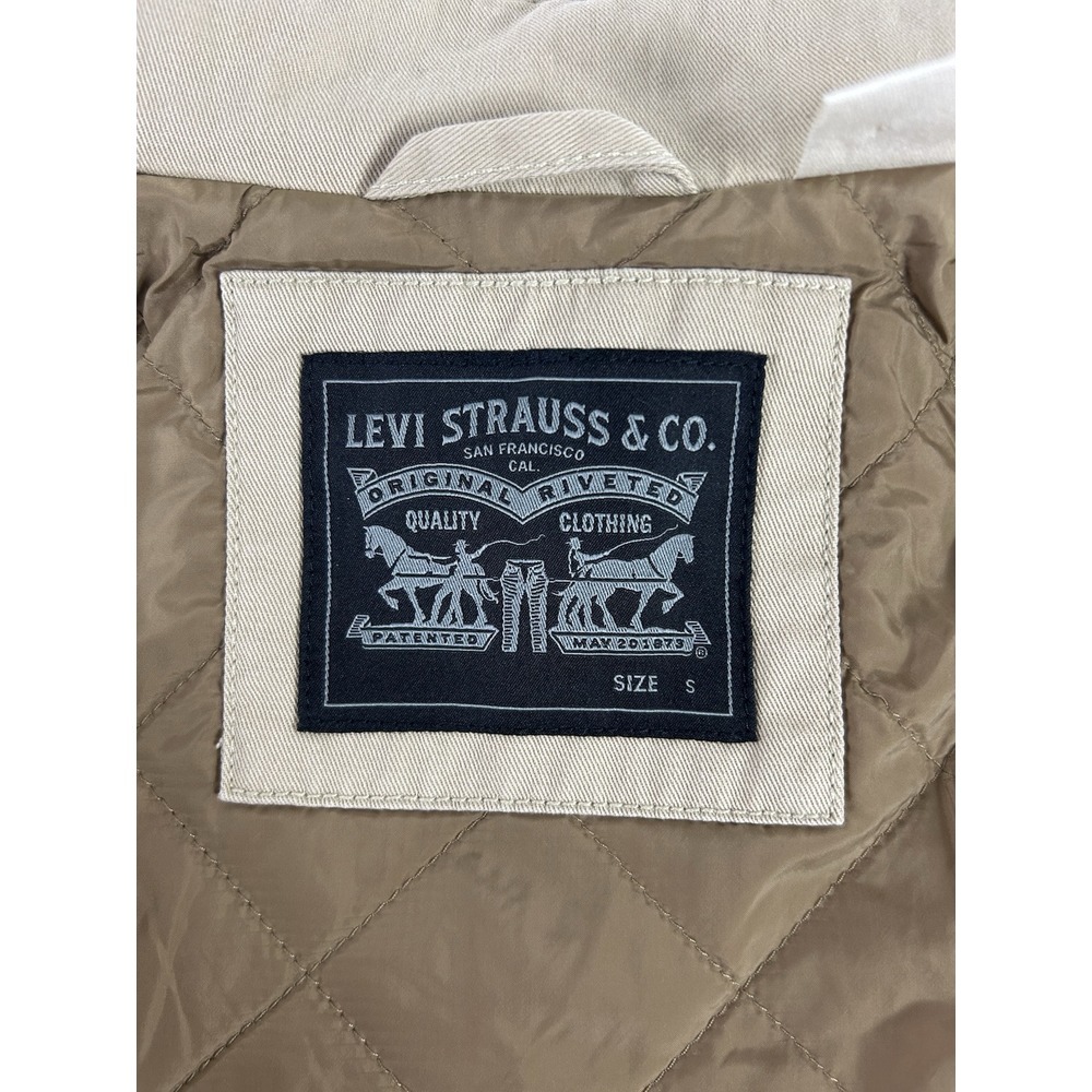 Levi's Men's‎ Miramar Military Jacket Tan Khaki Cotton Trucker Barn Coat S $108 - Picture 11 of 13